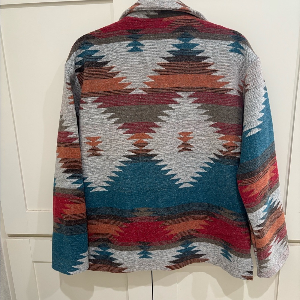 SHEIN Multicolor Aztec Pattern Jacket - Picture 4 of 4